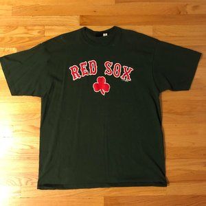Red Sox Red and Green Shirt-Size XXL